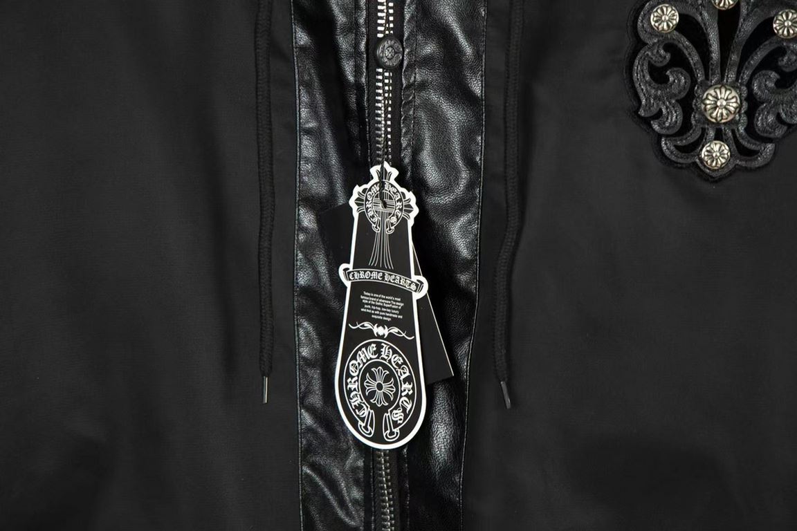 365Model No. DA07Chrome Hearts  Chrome Hearts SS23 Heavy Duty Studded Leather Label Embroidery-Authentic reproduction of the original fabric Detailed 11 production.-Buckle hardware and a variety of accessories are 11 cus