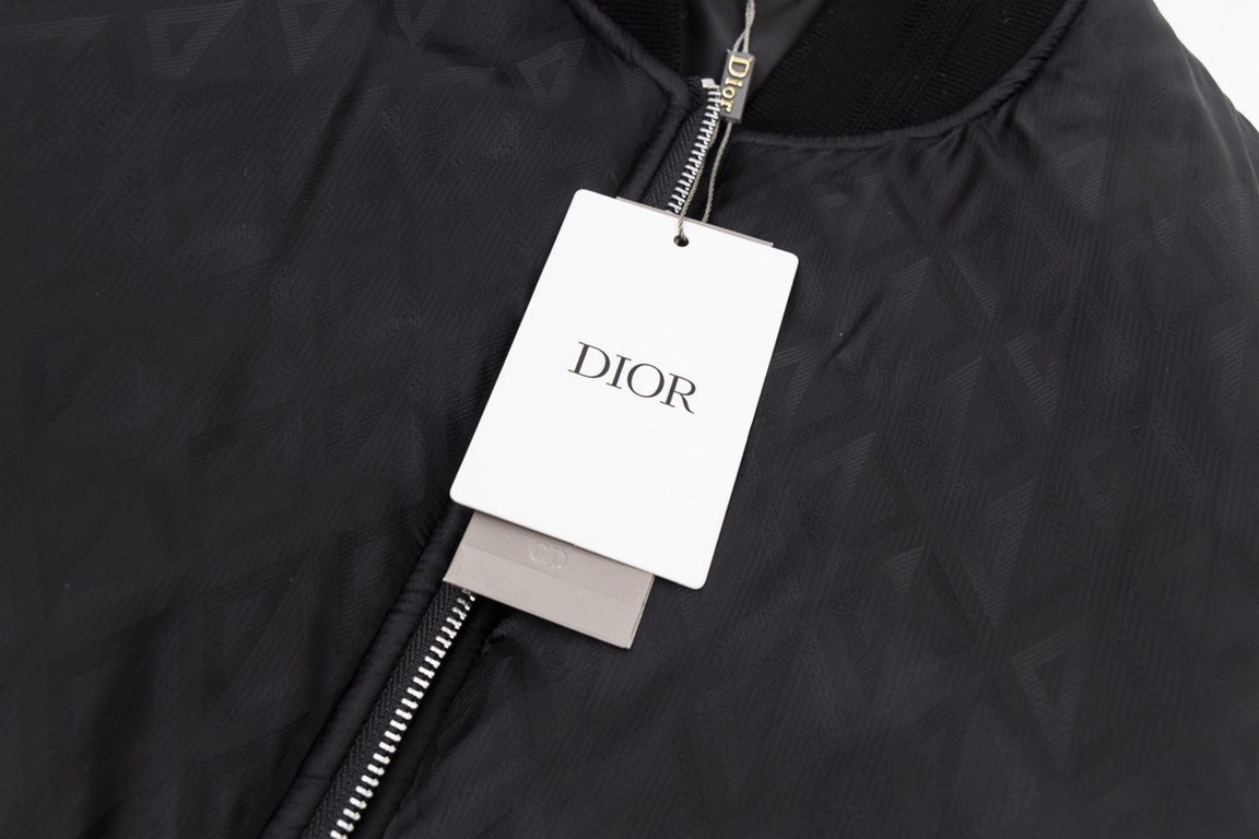 365High qualityDIORDior 23ss FallWinter New Cotton Jacket Oblique Print A tribute to Dior's heritage Double zipper closure XSSML