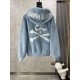 610. MMJ 2023 Autumn and Winter New Counter synchronization Minimalist baseball collar color jacquard small logo paragraph letter fleece zipper cardigan jacket, especially positive! High density warmth, delicate and smoo