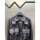 p415 Prada Prada Workwear Nylon JacketCrafted from iconic and innovative recycled nylon (Re-Nylon), it's finished with a bowling collar for a practical, modern look! Small, practical pockets add to the design, and the re