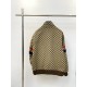 425GucciGucci 23SS Double G Jacquard Colorblocked Striped Jacket JacketSize：SMLXLThis aviator jacket is so beautiful, the whole piece is made of composite jacquard fabric process Exclusive custom weaving and dyeing yarn 