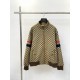 425GucciGucci 23SS Double G Jacquard Colorblocked Striped Jacket JacketSize：SMLXLThis aviator jacket is so beautiful, the whole piece is made of composite jacquard fabric process Exclusive custom weaving and dyeing yarn 