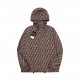 335  (Reversible)FENDI Fendi full printed LOGO reversible jacket, divided into striped surface and full LOGO jacquard surface, the two styles switch at will, the style does not need to say more, low-key luxury reversible