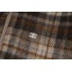 p465 Ceine 2023 FW fall and winter newPlaid lapel long-sleeved jacketCustomized tweed fabricLogo embroidery on front chestBrown color for added ambianceRibbed knit at the hem of the sleevesSlightly loose fit Not too fuss