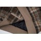 p465 Ceine 2023 FW fall and winter newPlaid lapel long-sleeved jacketCustomized tweed fabricLogo embroidery on front chestBrown color for added ambianceRibbed knit at the hem of the sleevesSlightly loose fit Not too fuss