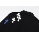 P 310 (top version, differentiated)Chrome Hearts Leather Cross Patch Leather Embroidered Shirt Jacket !OS fit can be worn by both men and women! The fabric is made of twill yarn carded cotton! The grain is clear and smoo