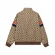 P320  (Top Version Distinctive Shipping) Gucci  Pineapple Collection Patchwork Ti Monogram JacketThis GG pattern takes a different and exaggerated approach to the classic double-G monogram intertwined pattern, which is v