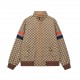 P320  (Top Version Distinctive Shipping) Gucci  Pineapple Collection Patchwork Ti Monogram JacketThis GG pattern takes a different and exaggerated approach to the classic double-G monogram intertwined pattern, which is v