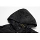 P315balenciablcg23 new logo plain print hooded coat windbreaker jacket customized dyeing cotton blend material, the texture is very soft, and the inside of the same plus a layer of blended material lining, comfortable an