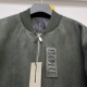 P515 Dior Dior 23ss fall and winter new college style zipper short jacketSIZE 46485082Blending different materials, colors and textures to create a contrasting silhouette. Crafted from beige cowhide, the tech-fabric slee