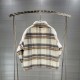 345                        Cotton thickeningChrome Hearts 23Fw Chrome Hearts winter tweed plaid leather cross cotton jacket winter small fresh many netroots blogger card on the body Xiaohong book explosion   selection cu