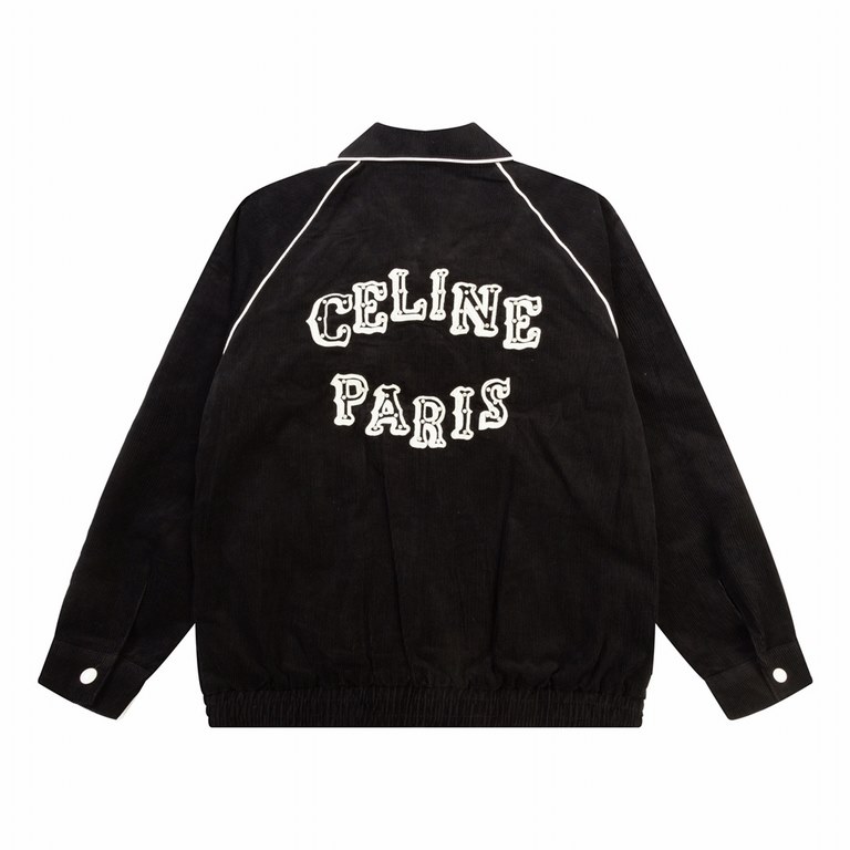 P365celine 23FW fall and winter new small dress embroidered jacket details pull full using wick material fabric line embroidery  hot diamond process shape is very positive wear rate is super high fashion and leisure can 