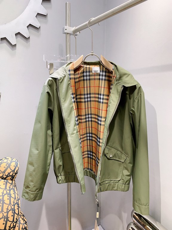 380 BURBERRY Burberry new jacket customized fabric counter same quality super heavy fabric workmanship bar   version of the perfect Note   fabric super comfortable non-market ordinary goods Size M-XXXLH05