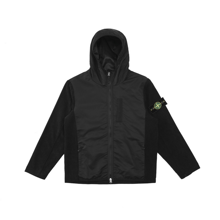 295  Item #518Stone Island Patchwork Knit Punch JacketKnit Patchwork Polyester Heavy Duty One PieceFully customized Full detailsCouple's style in two colorsNavy-Black Size M-XXL