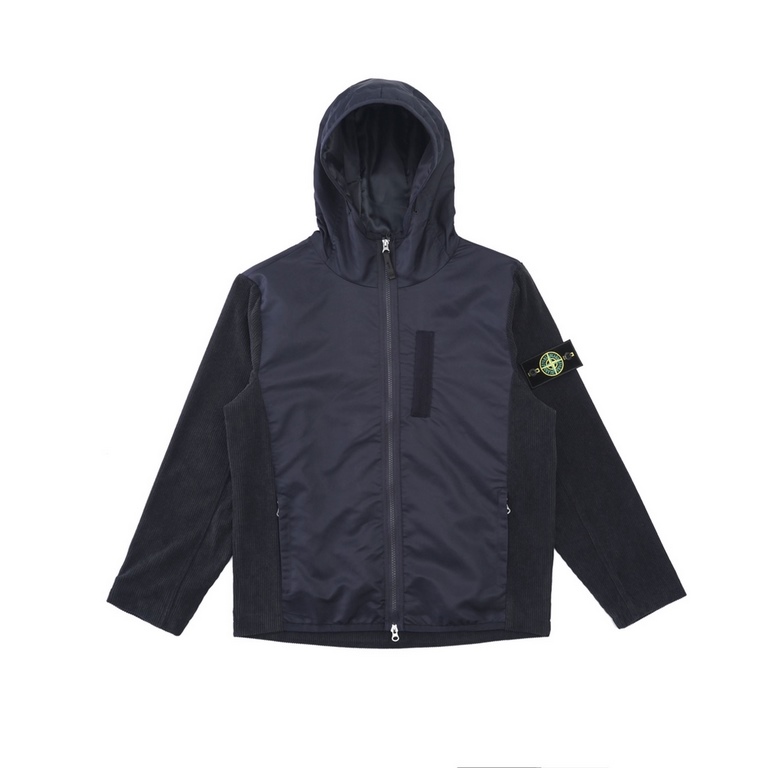 295  Item #518Stone Island Patchwork Knit Punch JacketKnit Patchwork Polyester Heavy Duty One PieceFully customized Full detailsCouple's style in two colorsNavy-Black Size M-XXL