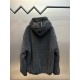 p455 Celine Celine Studded Hooded JacketFabric customized Stussy high quality 500 grams of lamb wool, lining custom reflective material 20D tweed fabric, simple and generous design with the elements of the hat willow nai