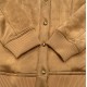 500 CELINE CELINE 23FW fall and winter new meridian vintage gold button brown lamb wool short jacketSIZE 36384042