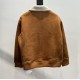 500 CELINE CELINE 23FW fall and winter new meridian vintage gold button brown lamb wool short jacketSIZE 36384042