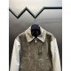 p500 Dior Dior Zipper Short JacketThis collegiate-inspired zipped short jacket combines different materials, colors and textures to create a contrasting silhouette. Crafted from brown cowhide leather, the tech-fabric sle