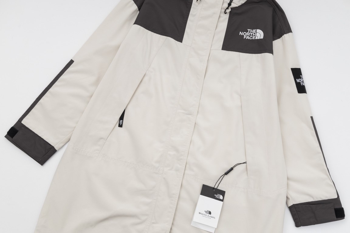 365  (Top Long Ceiling)[The North Face TNF Long Embroidered Hooded Jacket Windbreaker Punching Jacket Top Three Colors Together Style Windproof and Warm - All Online Shelf - Tired of seeing the short version Then come in