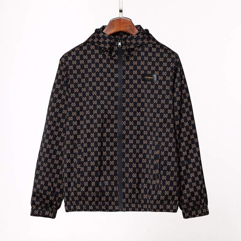 310 [top version, difference between the general merchandise]Gucci  GUCCI Hooded Coat England checkered jacket, material windproof rain, ambiguity superb, and very breathable. The whole piece of clothing is divided into 