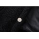 p325                  NewThis is a cropped long-sleeve cashmere jacket jacket with a clean design fit, small logo embroidery on the front chest, and small logo on the buttons to match.      black. Coffee           X     