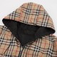 Next day shipping  410 (support put in store)BURBERRY  Burberry classic small plaid reversible jacket coatCustom weaving and dyeing khaki plaid fabric, plaid size and zp consistent, the difference between the market read