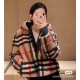 385 Burberry Burberry Check Teddy Bear Lamb Wool Hooded JacketSIZE XSSML