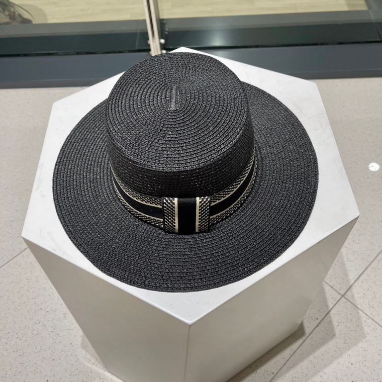 Dior Dior new straw hat, sun hat, flat cap, head circumference 57cm