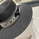 Dior Dior new straw hat, sun hat, flat cap, head circumference 57cm