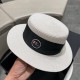 Dior Dior straw hat, celebrity style sun hat, made of fine straw, foldable, head circumference 57cm