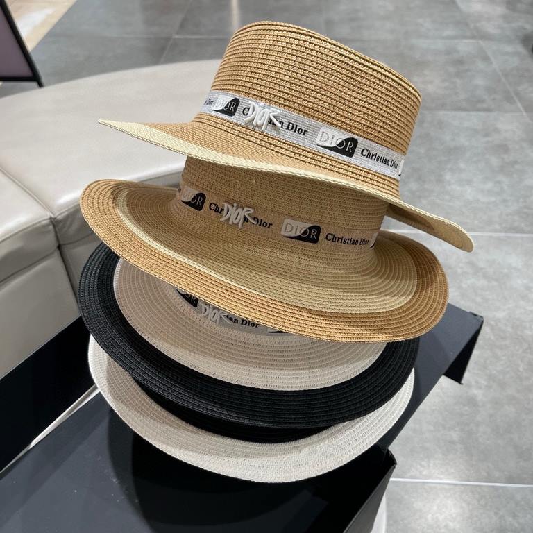 Dior Dior straw hat, 23 years new haute couture model straw hat, made of imported paper straw, head circumference 57cm