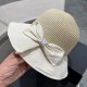 DIOR Dior 2023 fisherman's hat new sun hat sunscreen UV large brim hollow cover face show face small sun hat summer