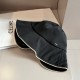 ￥Dior Dior SpringSummer New Bow Cloth Hat, Back Split Design, Head Circumference 57cm