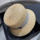 Dior Dior spring and summer new Korean version of the net red pop models straw hat, sun hat, beach sun hat cap, celebrity style, with webbing