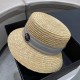 Dior Dior spring and summer new Korean version of the net red pop models straw hat, sun hat, beach sun hat cap, celebrity style, with webbing