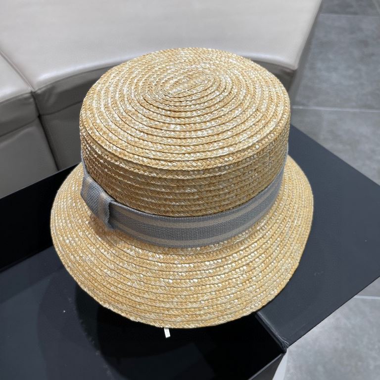 Dior Dior spring and summer new Korean version of the net red pop models straw hat, sun hat, beach sun hat cap, celebrity style, with webbing