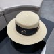 Dior Dior straw hat, celebrity style sun hat, made of fine straw, foldable, head circumference 57cm