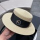 Dior Dior straw hat, celebrity style sun hat, made of fine straw, foldable, head circumference 57cm