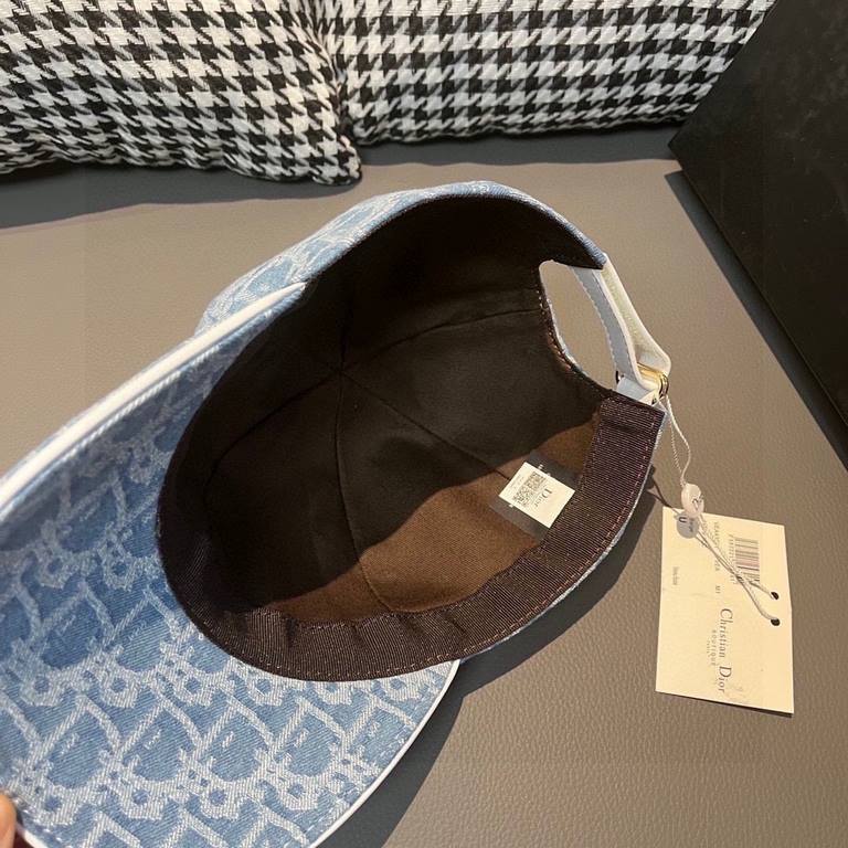 DiorWith box cloth bag, Dior (Dior) new original single baseball cap, Dior old flower, retro flavor, counter out-of-stock popular, 11 open mold customized, original canvas material   head layer cowhide, cotton lining, li