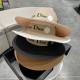 Dior Dior Straw Hat, Sun Hat, Beach Sun Hat Cap, Celebrity Style, With Webbing Headband 57cm