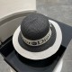 DIOR Dior 2023 early spring new Korean version of the casual straw hat   new models round top fine straw bowler hat straw hat [love] [love] workmanship details fine, simple and generous, versatile single product ~ out of