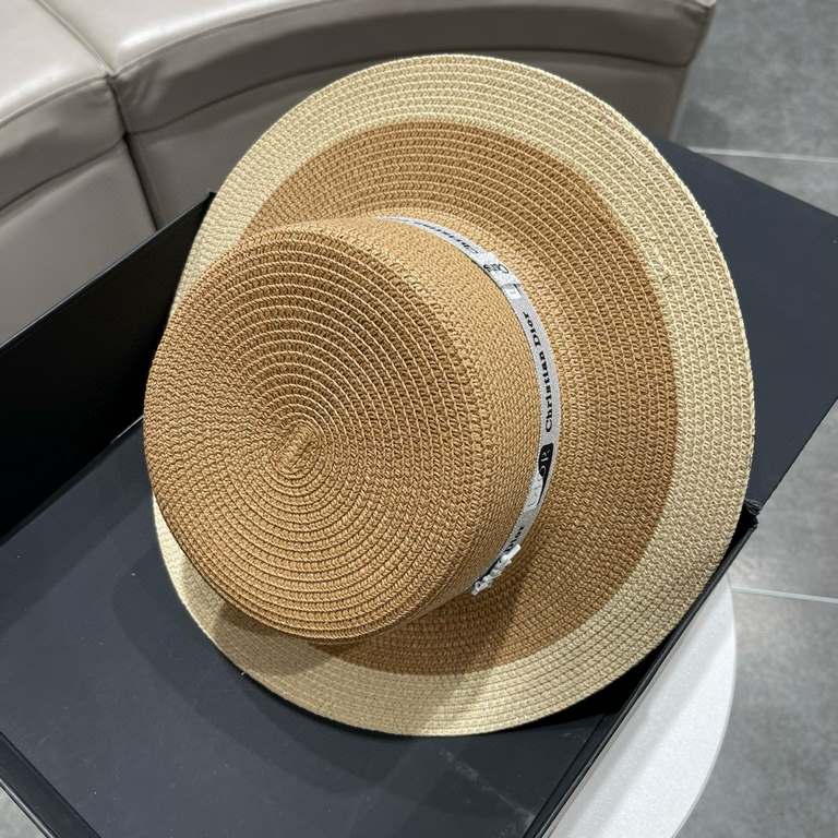 Dior Dior straw hat, 23 years new haute couture model straw hat, made of imported paper straw, head circumference 57cm