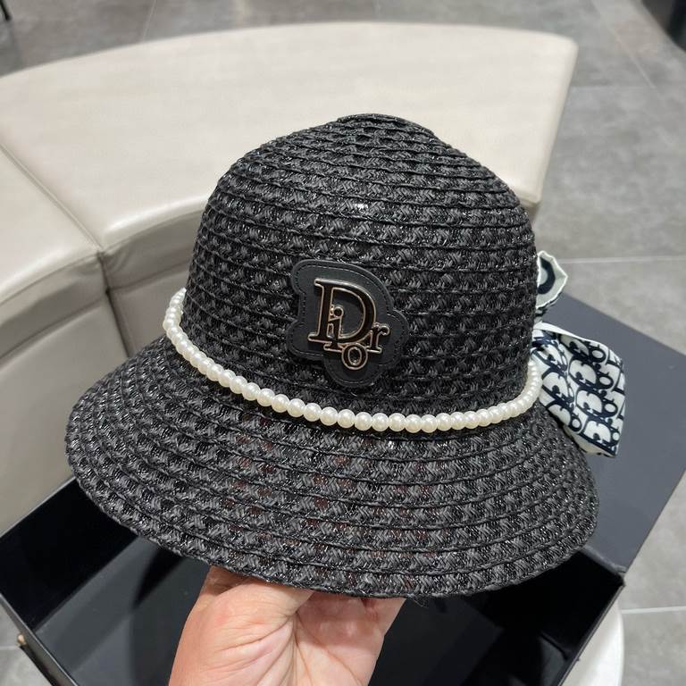 Dior Dior straw hat, sun hat, celebrity temperament model, head circumference 57cm