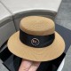 Dior Dior straw hat, celebrity style sun hat, made of fine straw, foldable, head circumference 57cm