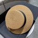 Dior Dior straw hat, celebrity style sun hat, made of fine straw, foldable, head circumference 57cm