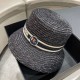 Dior Dior spring and summer new Korean version of the net red pop models straw hat, sun hat, beach sun hat cap, celebrity style, with webbing