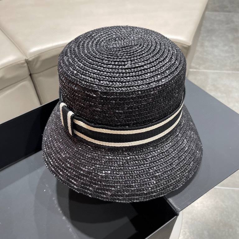 Dior Dior spring and summer new Korean version of the net red pop models straw hat, sun hat, beach sun hat cap, celebrity style, with webbing