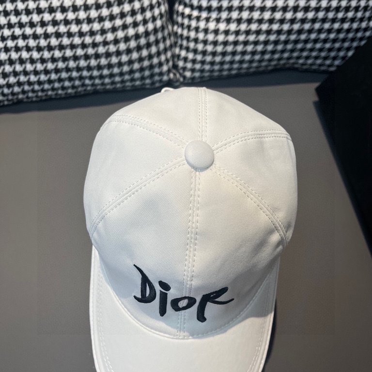 With box cloth bag, Dior (Dior) new original single baseball cap, Dior embroidery, net red stars with the same models, 11 open mold customized, cotton fabric   head layer cowhide, cotton lining, lightweight and breathabl