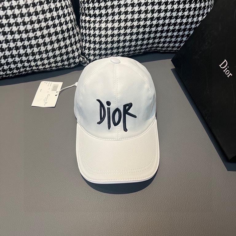 With box cloth bag, Dior (Dior) new original single baseball cap, Dior embroidery, net red stars with the same models, 11 open mold customized, cotton fabric   head layer cowhide, cotton lining, lightweight and breathabl